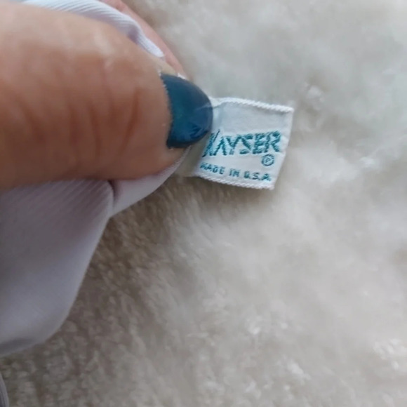 Vintage Baby Blue Kayser Tiny Pleats and Lace Full Slip with Adjustable Shoulder - Picture 15 of 16